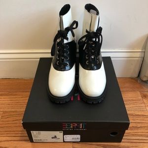 Black and White Boots